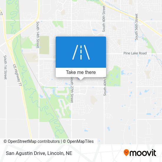 San Agustin Drive map