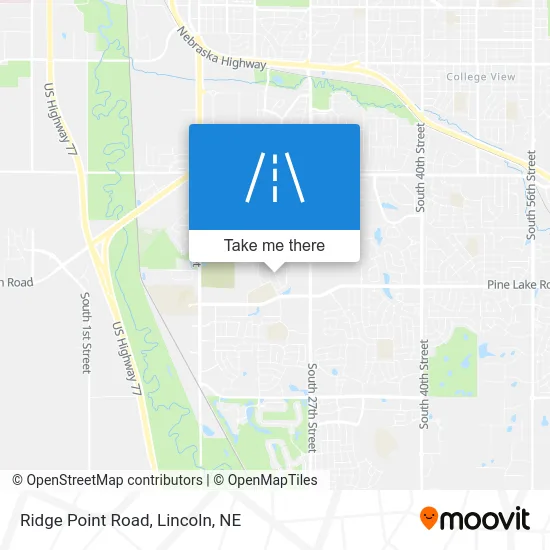 Ridge Point Road map