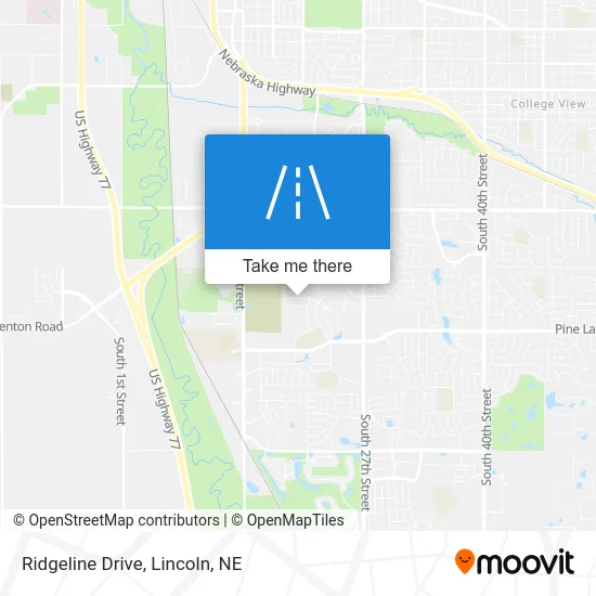 Ridgeline Drive map