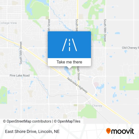 Mapa de East Shore Drive