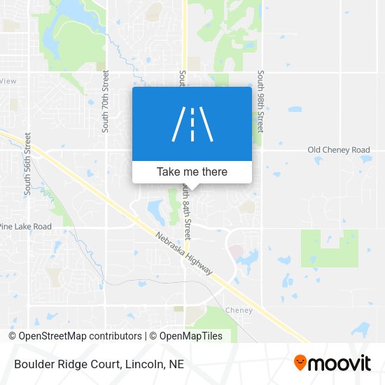 Boulder Ridge Court map