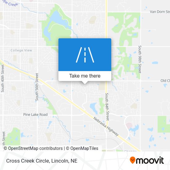 Mapa de Cross Creek Circle