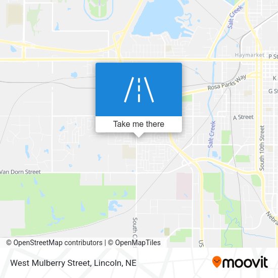 Mapa de West Mulberry Street