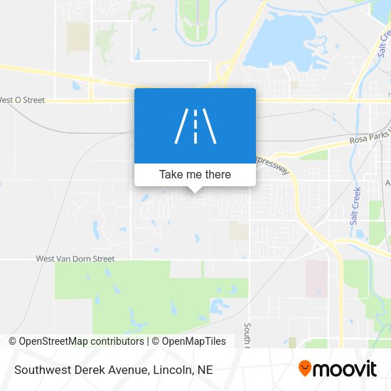 Southwest Derek Avenue map