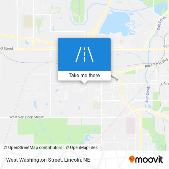 Mapa de West Washington Street