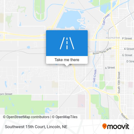 Southwest 15th Court map
