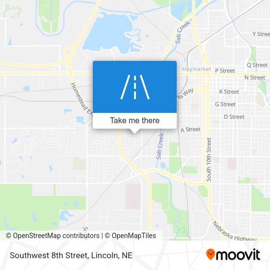 Southwest 8th Street map
