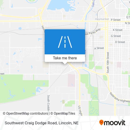 Southwest Craig Dodge Road map