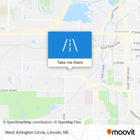 West Arlington Circle map