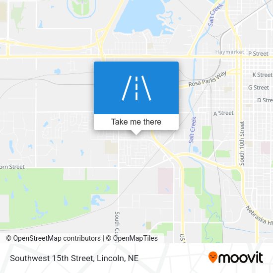 Southwest 15th Street map