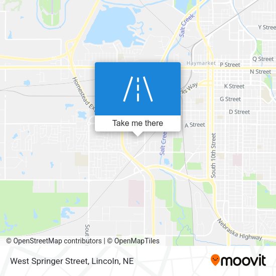 West Springer Street map