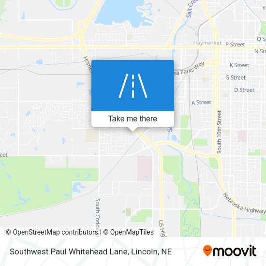 Mapa de Southwest Paul Whitehead Lane