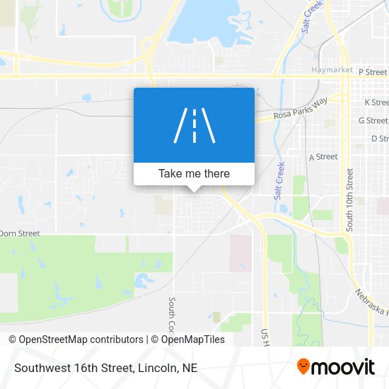 Southwest 16th Street map