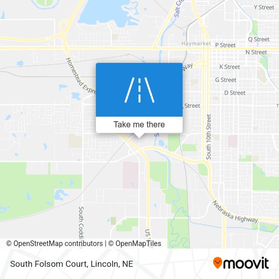South Folsom Court map