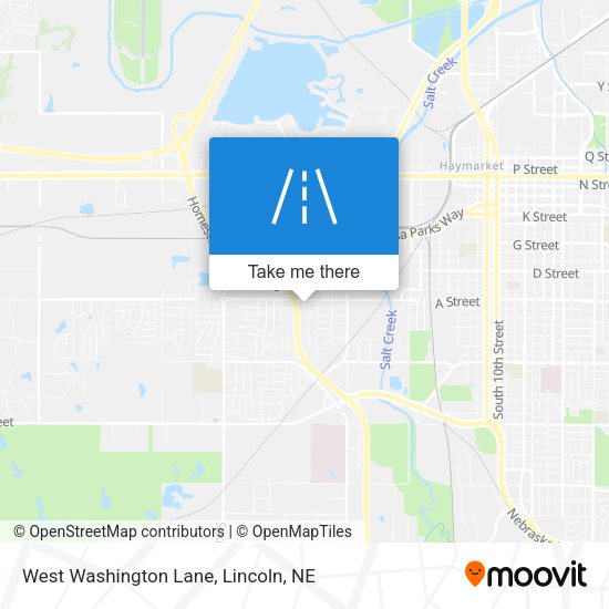 West Washington Lane map