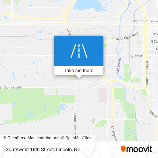 Mapa de Southwest 18th Street