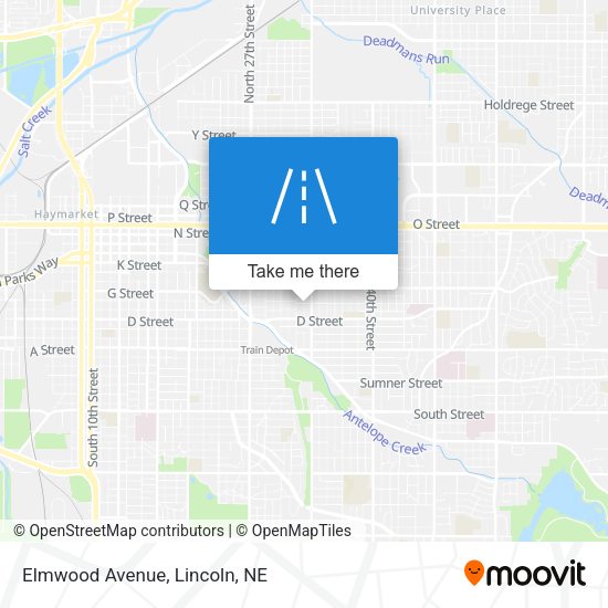 Mapa de Elmwood Avenue