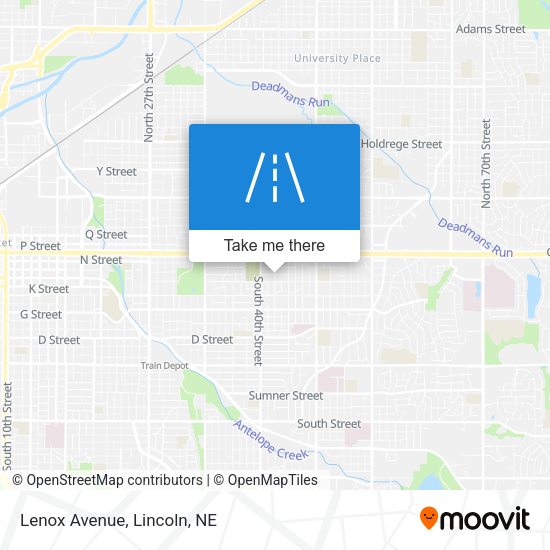 Mapa de Lenox Avenue