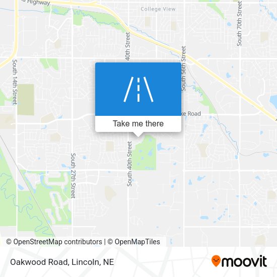 Mapa de Oakwood Road