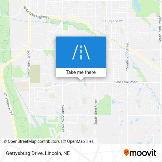 Gettysburg Drive map