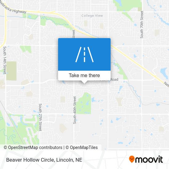 Mapa de Beaver Hollow Circle