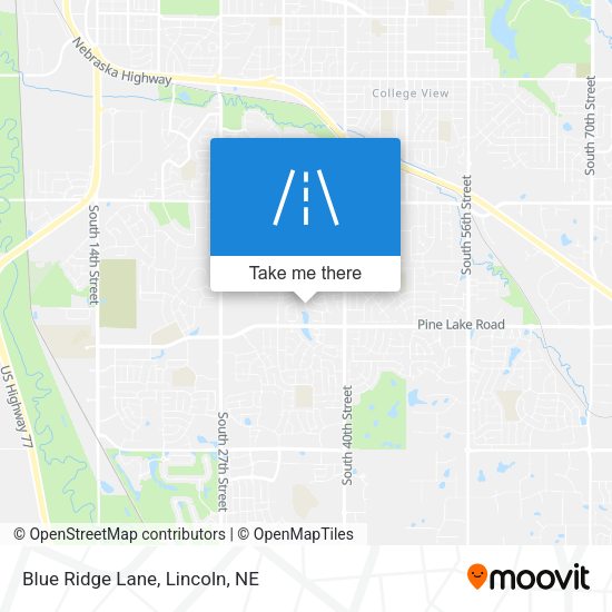 Mapa de Blue Ridge Lane