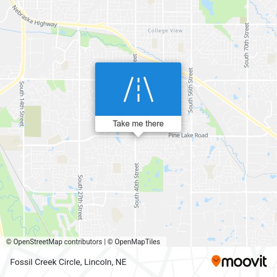 Mapa de Fossil Creek Circle