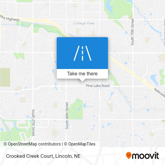 Crooked Creek Court map