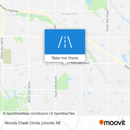 Woody Creek Circle map