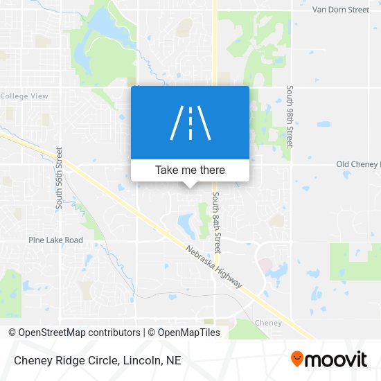 Cheney Ridge Circle map