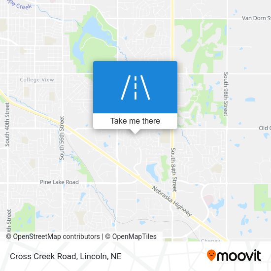 Mapa de Cross Creek Road