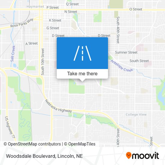 Mapa de Woodsdale Boulevard