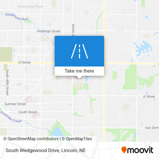 South Wedgewood Drive map