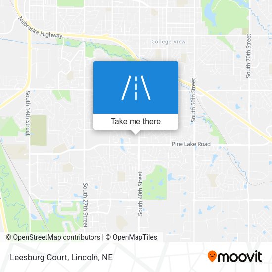 Mapa de Leesburg Court