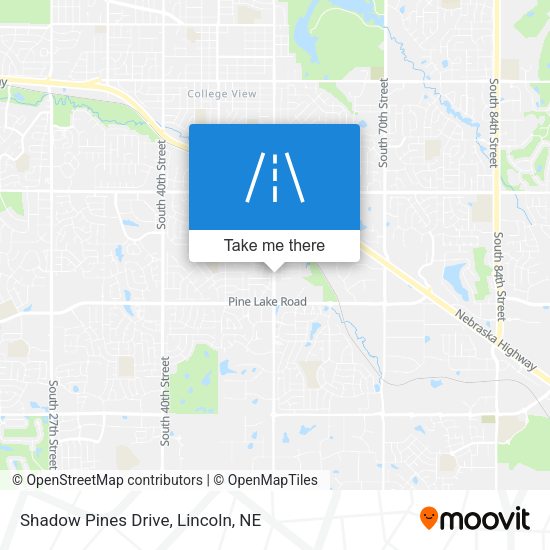 Shadow Pines Drive map
