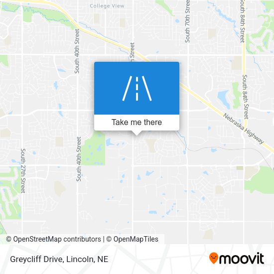 Mapa de Greycliff Drive