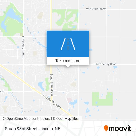 Mapa de South 93rd Street