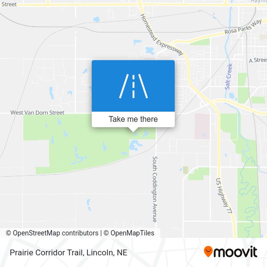 Prairie Corridor Trail map