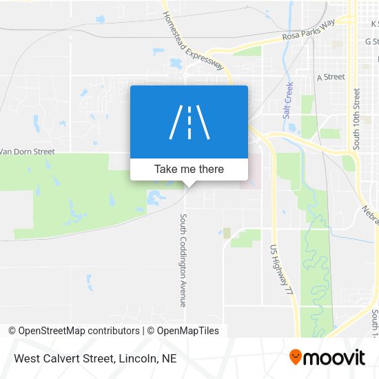 Mapa de West Calvert Street