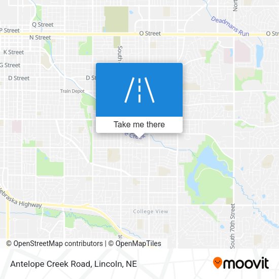 Mapa de Antelope Creek Road