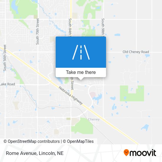 Mapa de Rome Avenue