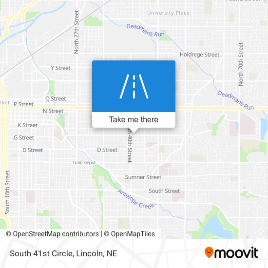 South 41st Circle map