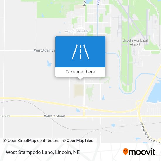 West Stampede Lane map