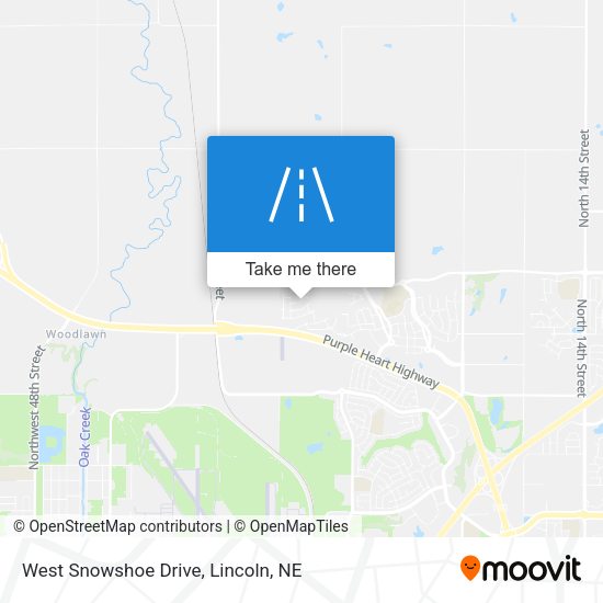 West Snowshoe Drive map