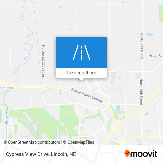 Mapa de Cypress View Drive