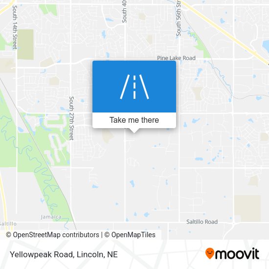 Mapa de Yellowpeak Road