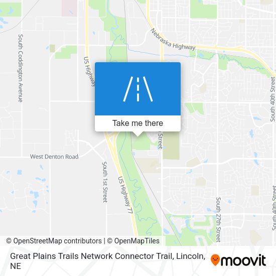 Mapa de Great Plains Trails Network Connector Trail
