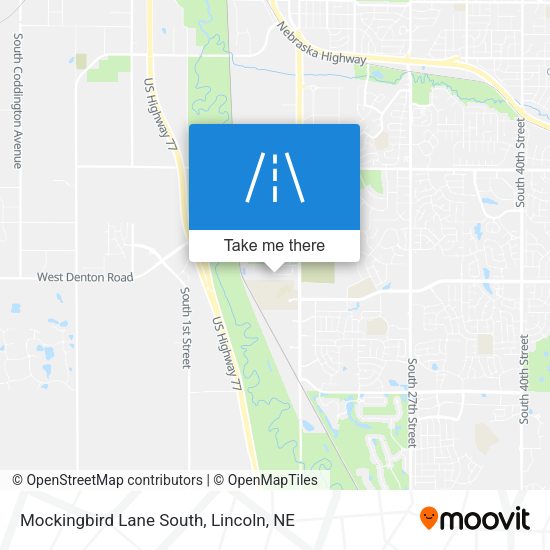 Mockingbird Lane South map
