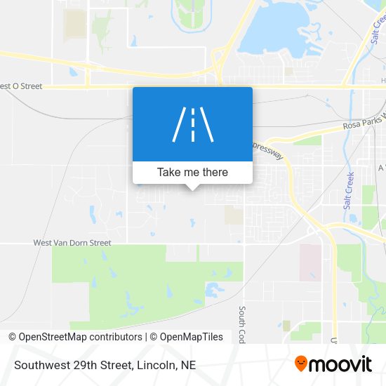 Southwest 29th Street map