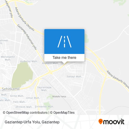 Gaziantep-Urfa Yolu map